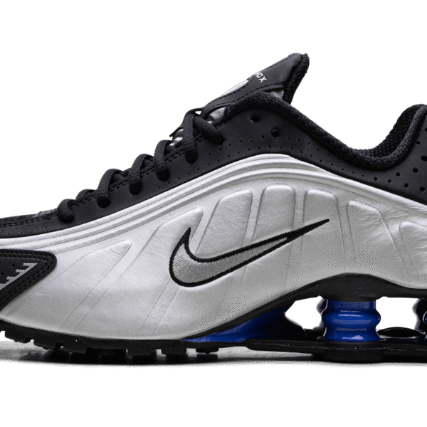 Shox R4 WMNS "Metallic Silver Black Racer Blue"