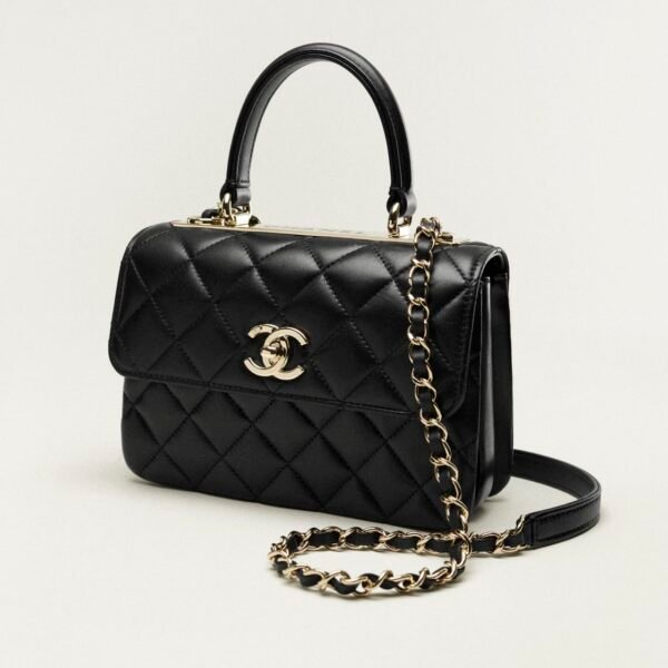 CHANEL MINI FLAP BAG WITH TOP HANDLE