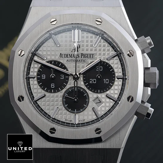 AP Royal Oak Chronograph 26331ST "Panda" Ultra Clone 1:1 SAFASFASFAaudemars piguet royal oak white dial 26331ST.OO .1220ST.03 left