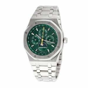audemars-piguet-royal-oak-offshore-chronograph-green-dial-26574st-oo-26606st-03-multifunctional-left-series-replica