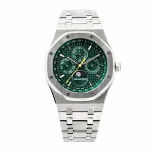 audemars-piguet-royal-oak-offshore-chronograph-green-dial-26574st-oo-26606st-03-multifunctional-series-replica