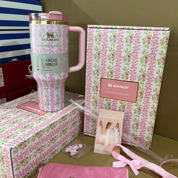 STANLEY Quencher H2.0 Tumbler with Handle and Straw 30 oz | Flowstate 3-Position Lid | Cup Holder Compatible for Travel | Insulated Stainless Steel Cup | BPA-Free | Rose Quartz 2.0